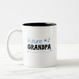Caneca De Café Em Dois Tons Futuros Camisetas e presentes do avô