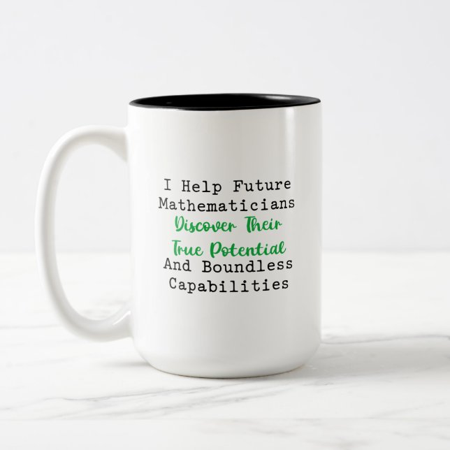 Caneca De Café Em Dois Tons Futuros Matemáticos Descobrem Verdadeiro Potencial (Esquerda)