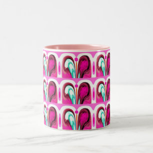 Caneca De Café Em Dois Tons Futuros sortudos