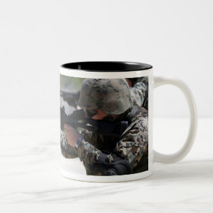 Caneca De Café Em Dois Tons Fuzileiros fuzileiros