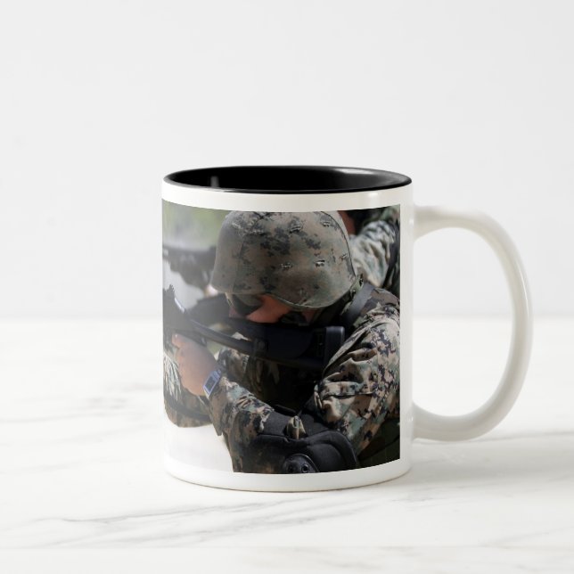 Caneca De Café Em Dois Tons Fuzileiros fuzileiros (Direita)