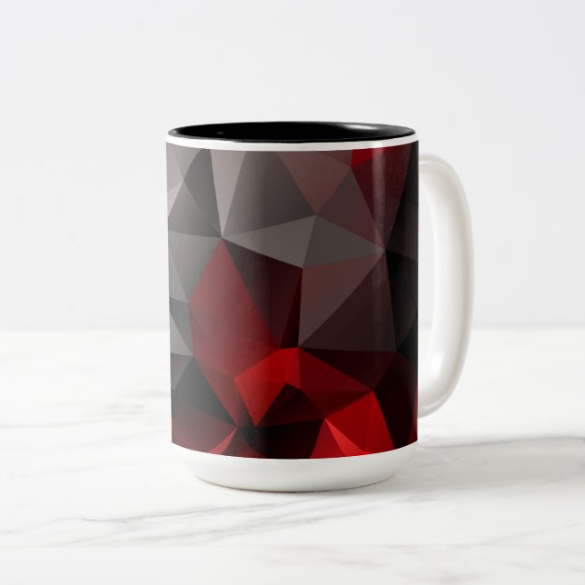 Caneca De Café Em Dois Tons FuzzyFoxArt 3 (Frente Esquerda)
