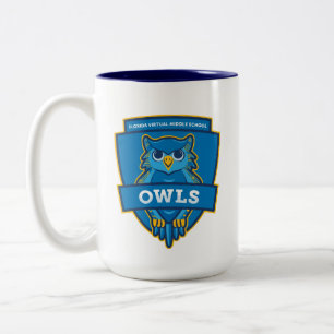 Caneca De Café Em Dois Tons FVMS School Mug (Marinho)