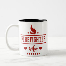 Caneca De Café Em Dois Tons FW7 | Esposa do Bombeiro