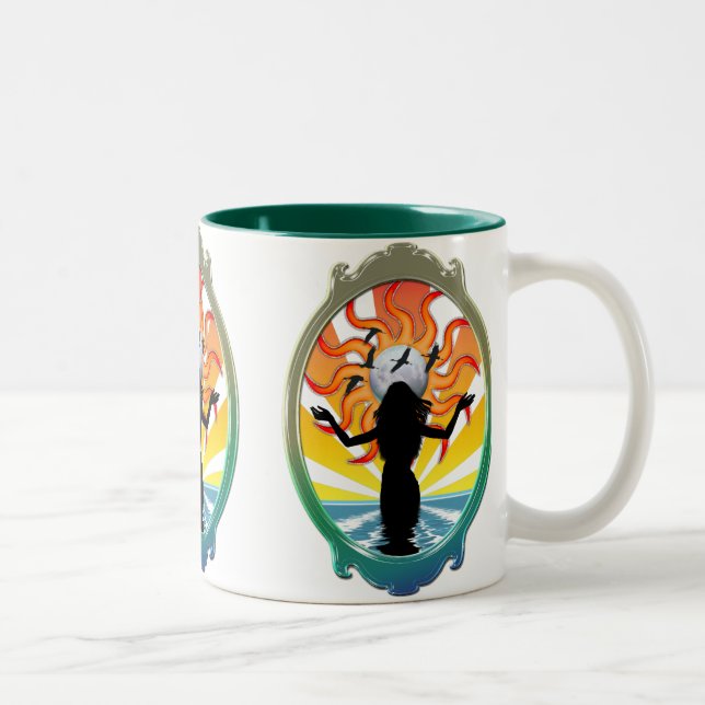 Caneca De Café Em Dois Tons Gaia Ovalia Mug (Direita)