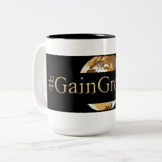 CANECA DE CAFÉ EM DOIS TONS #GAINGROUNDS (TM)