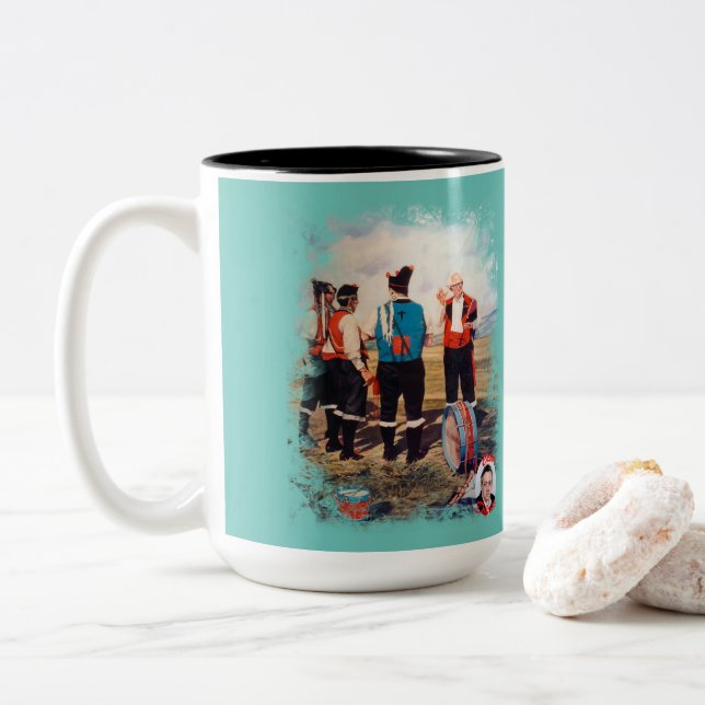Caneca De Café Em Dois Tons Gaiteros (Com Donut)