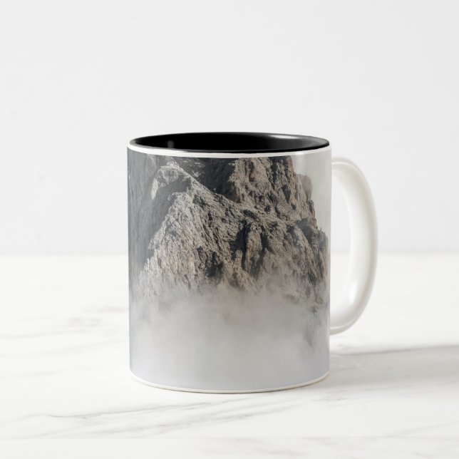 Caneca De Café Em Dois Tons Galáxia Colorida (Frente Esquerda)