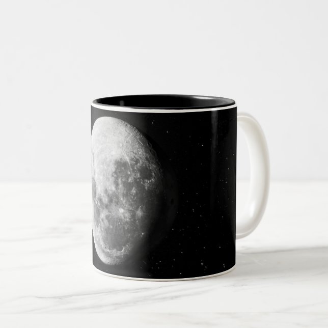 Caneca De Café Em Dois Tons Galáxia Colorida (Frente Esquerda)