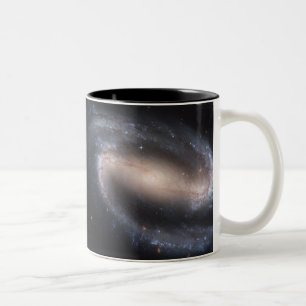 Caneca De Café Em Dois Tons Galáxia espiral barrada NGC 1300