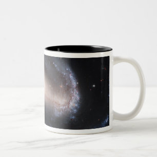 Caneca De Café Em Dois Tons Galáxia espiral barrada NGC 1300