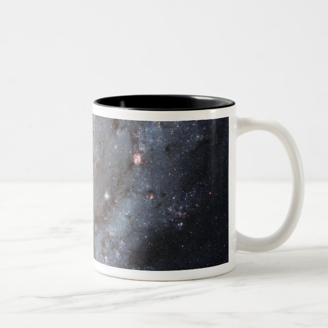 Caneca De Café Em Dois Tons Galáxia espiral M74 (Direita)