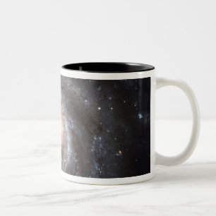 Caneca De Café Em Dois Tons Galáxia espiral Messier 101