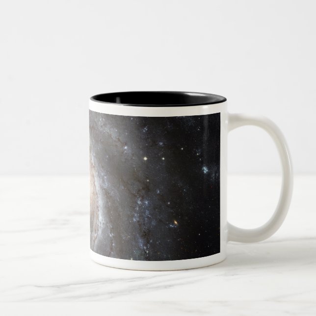 Caneca De Café Em Dois Tons Galáxia espiral Messier 101 (Direita)