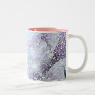 Caneca De Café Em Dois Tons Galáxia-padrão-abstrato, Mug de café com dois t