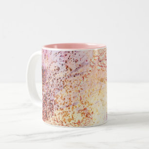Caneca De Café Em Dois Tons Galáxia-padrão-abstrato, Mug de café com dois t