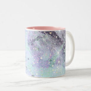 Caneca De Café Em Dois Tons Galáxia-padrão-abstrato, Mug de café com dois t