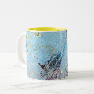 Caneca De Café Em Dois Tons Galáxia-padrão-abstrato, Mug de café com dois t