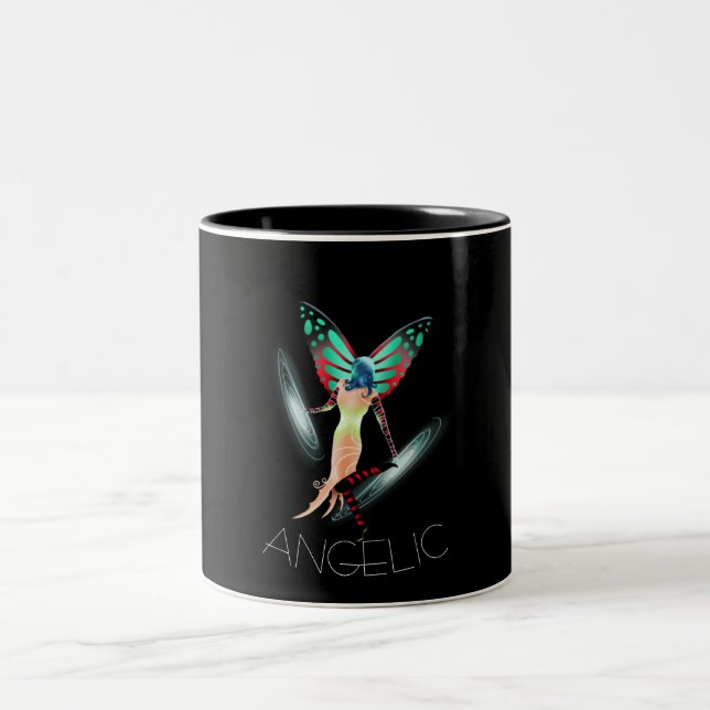 Caneca De Café Em Dois Tons Galaxy Angel Space (Centro)