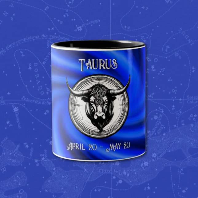 Caneca De Café Em Dois Tons Galaxy Taurus Mug (Criador carregado)
