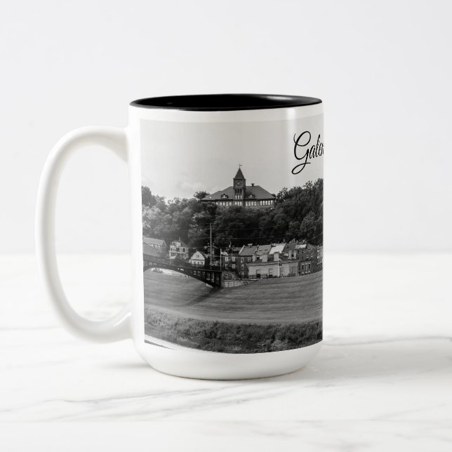 Caneca De Café Em Dois Tons Galena Illinois Photo Mug (Esquerda)
