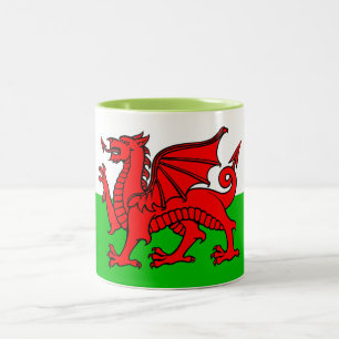 Caneca De Café Em Dois Tons Gales Flag