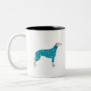 Caneca De Café Em Dois Tons Galgo