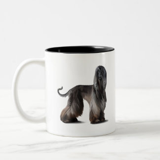 Caneca De Café Em Dois Tons Galgo afegão