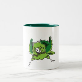 Caneca De Café Em Dois Tons Galinha irritada