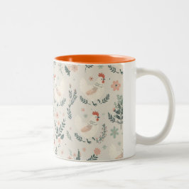 Caneca De Café Em Dois Tons Galinha no Jardim