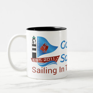 Caneca De Café Em Dois Tons Galway City Sailing Club - Logotipo Solid