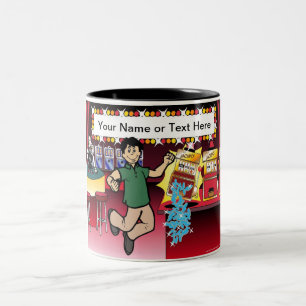 Caneca De Café Em Dois Tons Gambler Personalizado - Cartoon Masculino