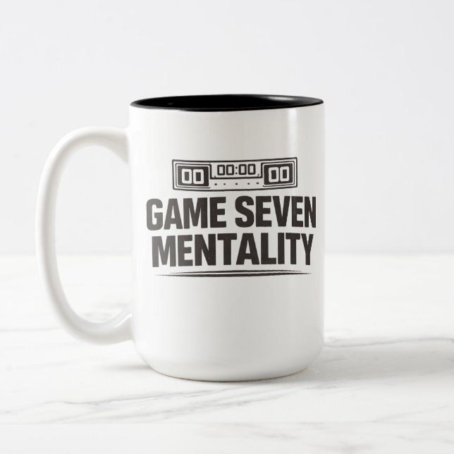 Caneca De Café Em Dois Tons Game Seven Mentality (Esquerda)