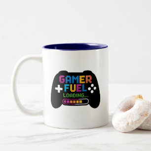 Caneca De Café Em Dois Tons Gamer Fuel Loading Coffee Mug for Gamers (Carregan