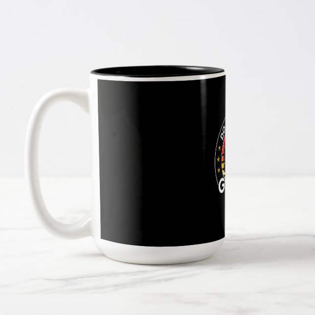 Caneca De Café Em Dois Tons Gamer Gift | Eu Jogo Não Incomodar (Esquerda)
