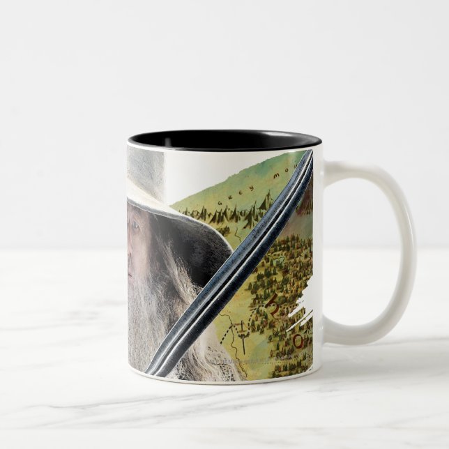Caneca De Café Em Dois Tons Gandalf With Sword Green (Direita)