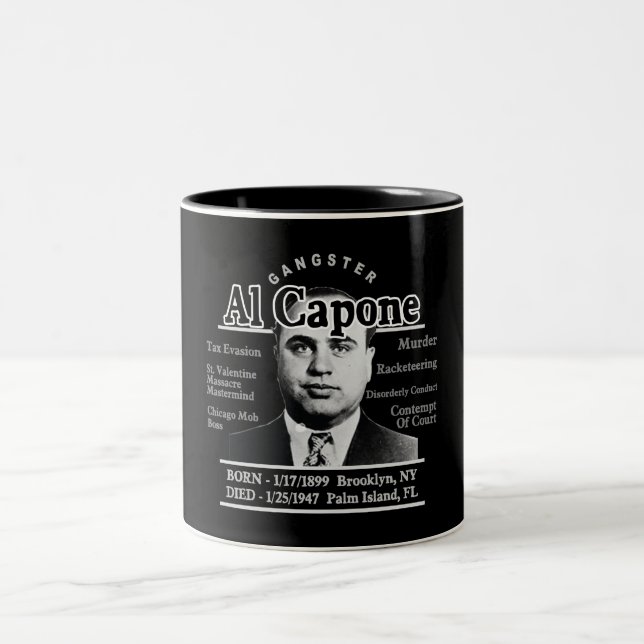Caneca De Café Em Dois Tons Gangster Al Capone (Centro)