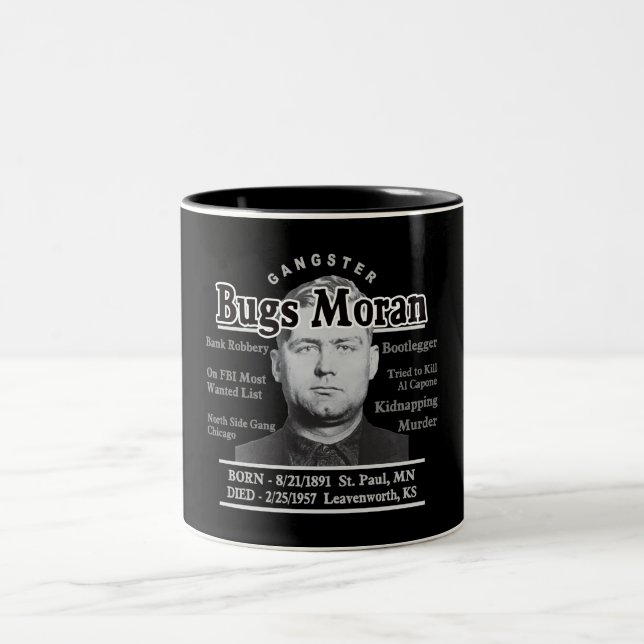 Caneca De Café Em Dois Tons Gangster Insetos Moran (Centro)