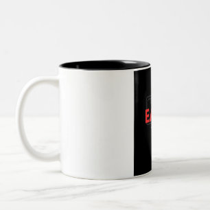Caneca De Café Em Dois Tons Ganhe Seu Corpo Motivação Diária de Academia de Le