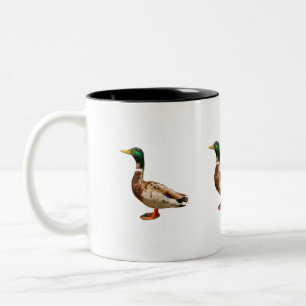 Caneca De Café Em Dois Tons ganso do pato do pato