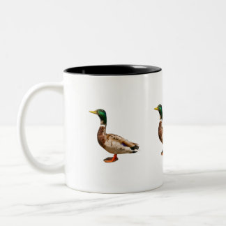 Caneca De Café Em Dois Tons ganso do pato do pato