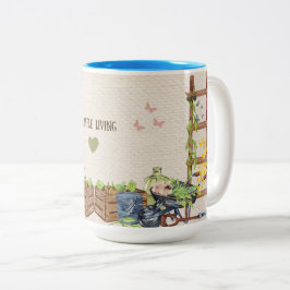 Caneca De Café Em Dois Tons Garden Mug