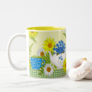 Caneca De Café Em Dois Tons Garden Tea Mug