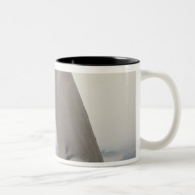 Caneca De Café Em Dois Tons Gárgula na balaustrada do grandioso (Direita)