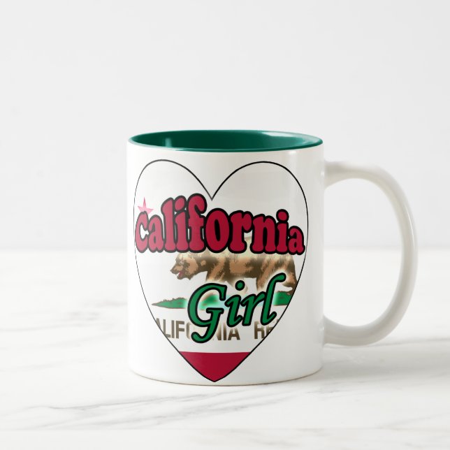 Caneca De Café Em Dois Tons Garota da Califórnia (Direita)