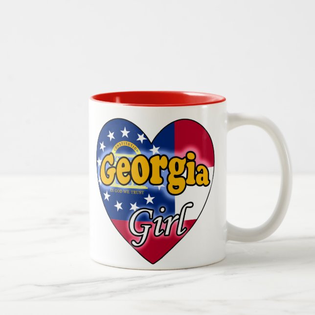 Caneca De Café Em Dois Tons Garota da Geórgia (Direita)