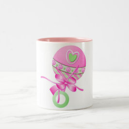 Caneca De Café Em Dois Tons Garota Doce Dando Mug