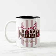 Garota Mama Stripes Círculo Design Minimalista