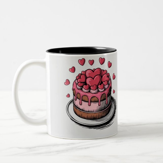 Caneca De Café Em Dois Tons Garrafas d'água de aniversário (Esquerda)