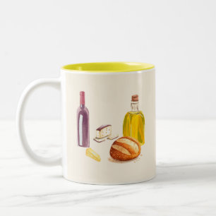 Caneca De Café Em Dois Tons Gastrônomo do Campo Italiano